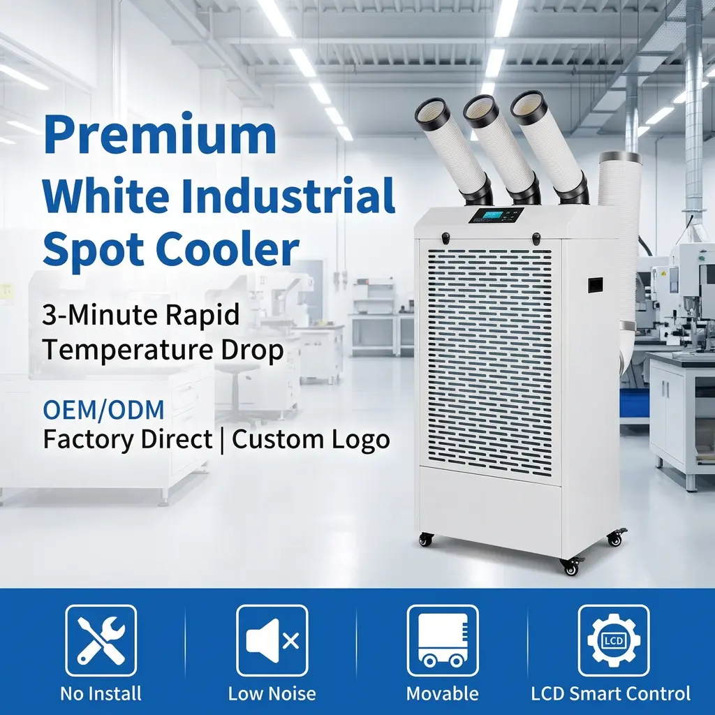 Vlastní profesionální Nízká hlučnost 65 dB Tichý provoz LCD displej Mobilní klimatizace Přenosná průmyslová klimatizace v laboratoři
